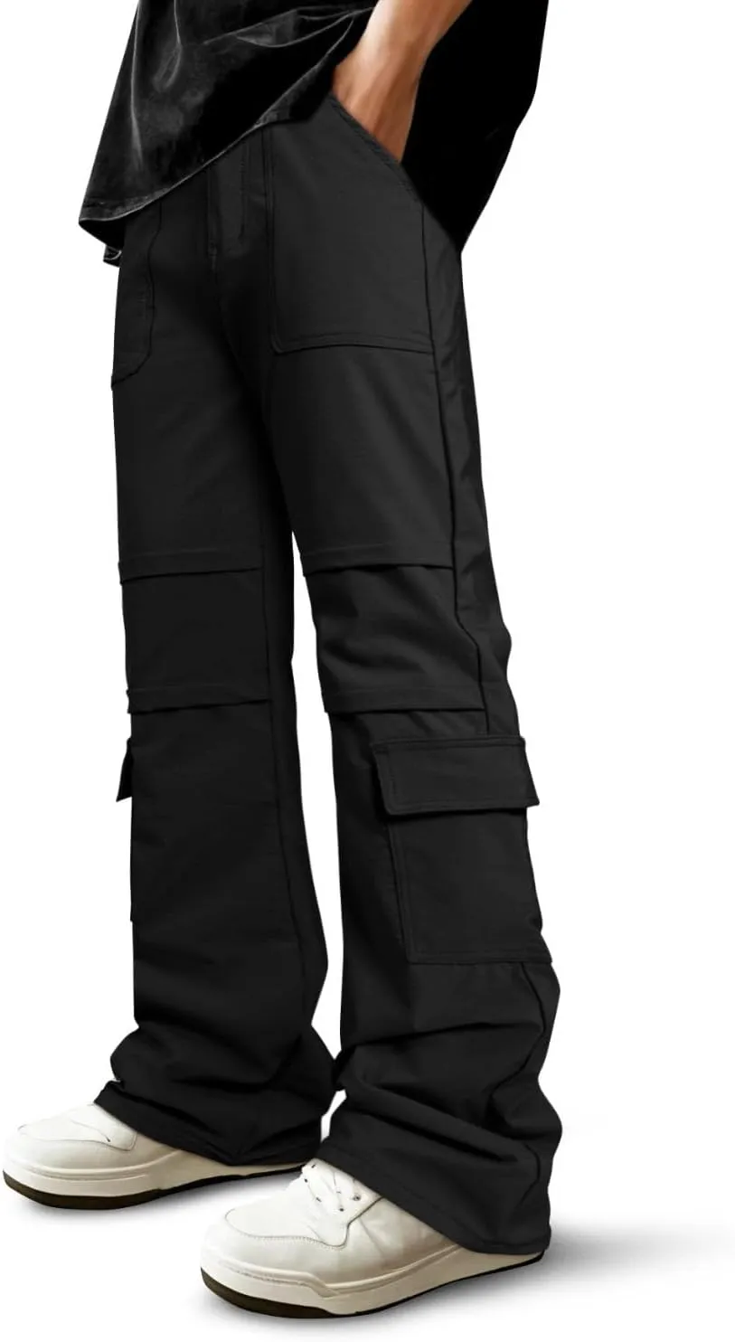 GINGTTO Mens Cargo Pants Relaxed Fit Y2k Pants Men Baggy