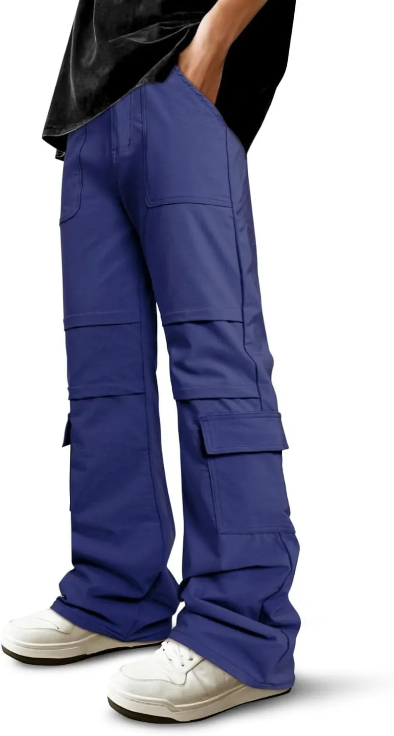GINGTTO Mens Cargo Pants Relaxed Fit Y2k Pants Men Baggy