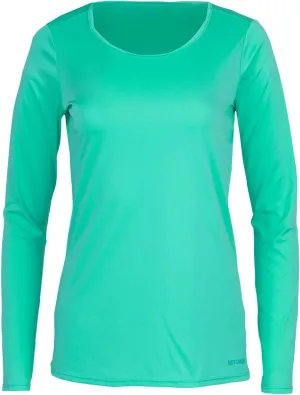 Hot Chillys Women's Peach Skins Solid Crewneck Lightweight Relaxed Fit Base Layer | Moisture-Wicking Long Sleeve Thermal Top