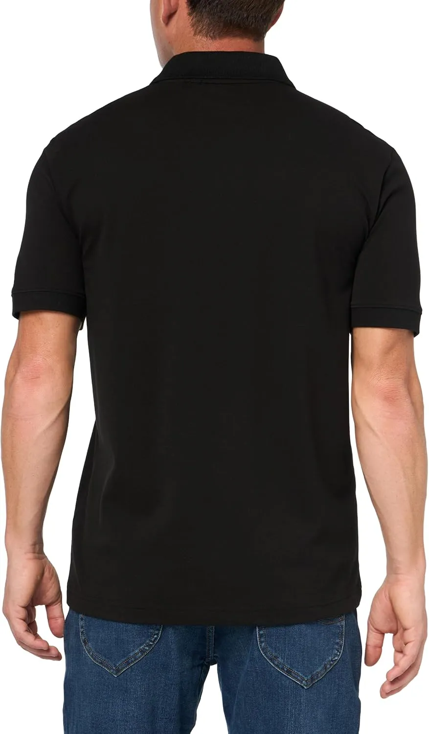 HUGO Men's Script Stack Cotton Polo Shirt