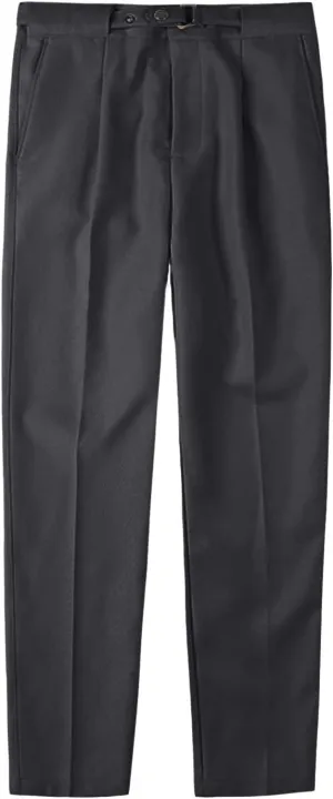 JEShifangjiusu Men's Dress Trousers Solid Color Flat Front Skinny Business Pants Slim Fit Chino Pencil Formal Pants (31,Black), Black, 31