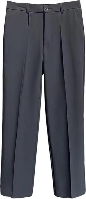 JEShifangjiusu Men's Skinny Fit Plaid Pants Stretch Slim Fit Casual Trousers Golf Long Pants Business Dress Pants Chino Pant