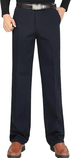 JEShifangjiusu Men's Stretch Dress Pants Casual Slim Fit Skinny Suit Pants Chino Pant Business Fit Flex Flat Front Pant (38,Dark Blue), Dark Blue, 38