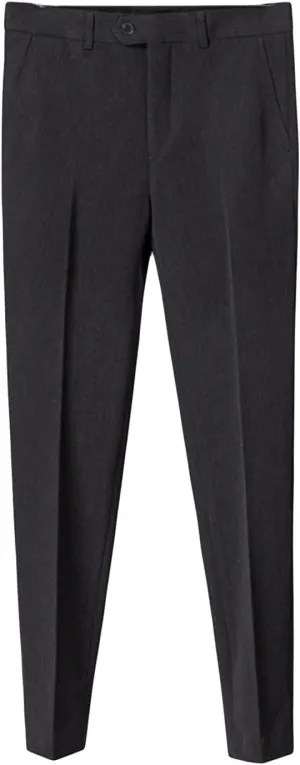 JEShifangjiusu Men's Stretch Dress Pants Slim Fit Skinny Suit Pants Casual Fashion Retro Tapered Business Dress Chino Pants (40,Dark Grey), Dark Grey, 40