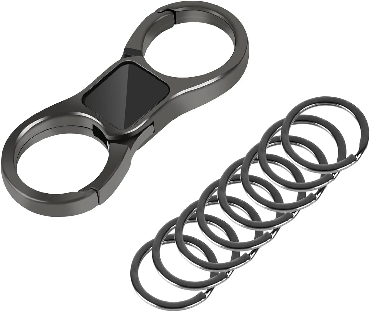 Key Organizer,Key Chain,With 8 Key Rings,Key Rings Heavy Duty,Key Holder,Key Organizer Key Chain,Key Chains Men,Heavy duty Key Ring,Quick Release Keychain