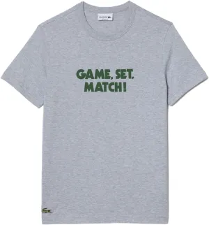 Lacoste Short Sleeve Relaxed Fit Tee Shirt W/Crocodile Wording