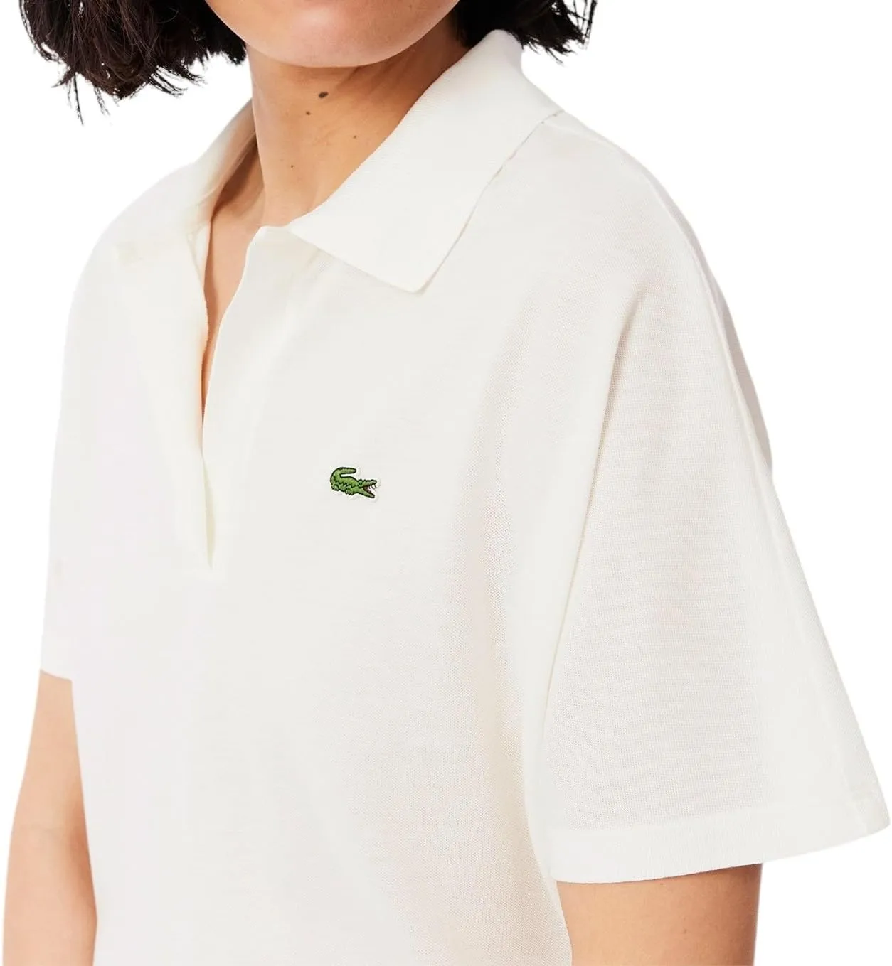 Lacoste Women's Relaxed Fit Fluid Pique Polo Shirt