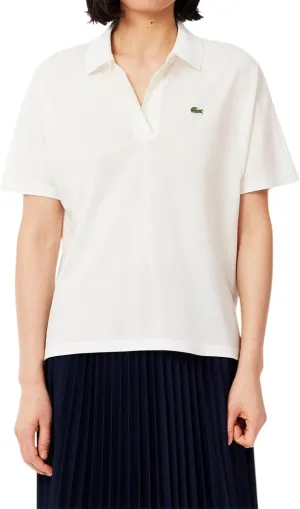 Lacoste Women's Relaxed Fit Fluid Pique Polo Shirt