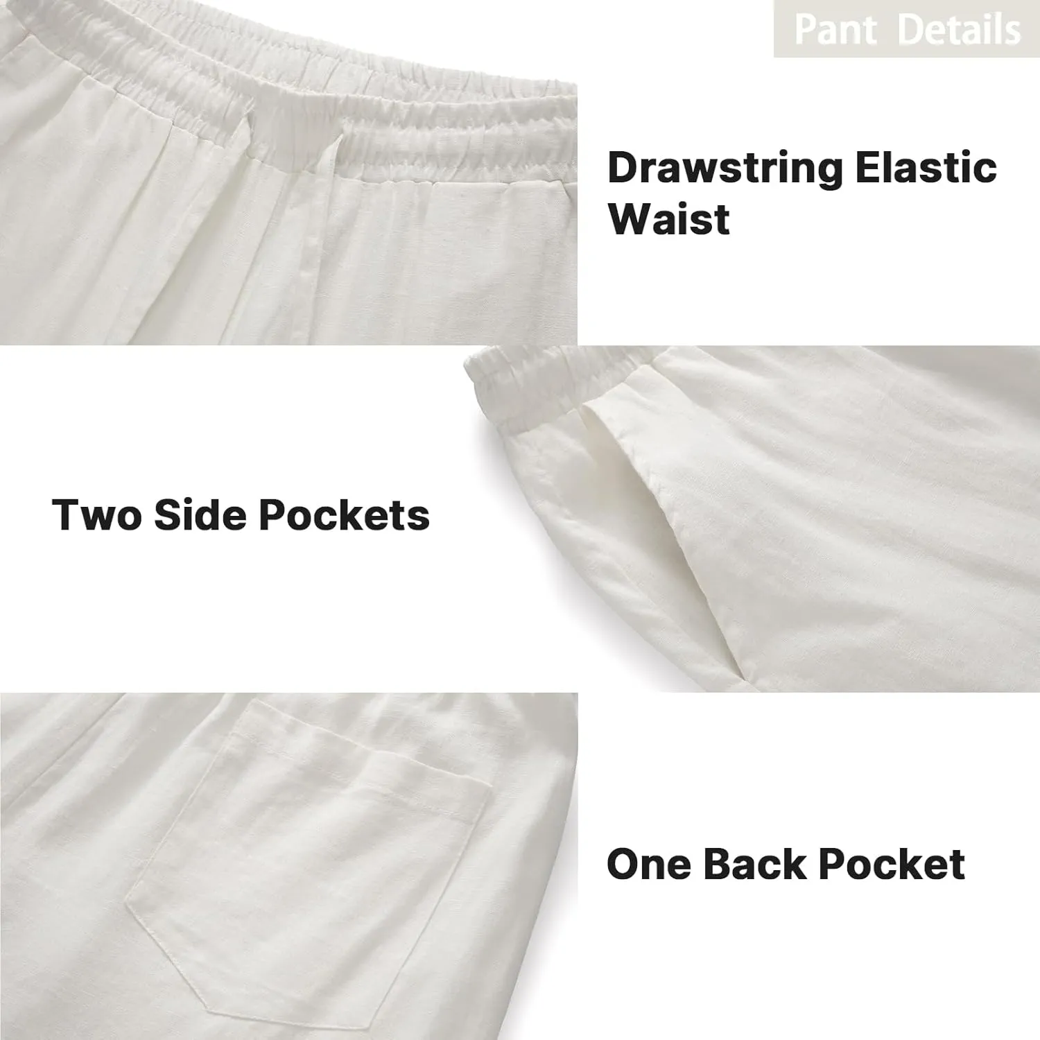 Lamgool Mens 2 Pieces Cotton Linen Set Long Sleeve Shirts Casual Drawstring Yoga Pants Summer Beach Wedding Outfits
