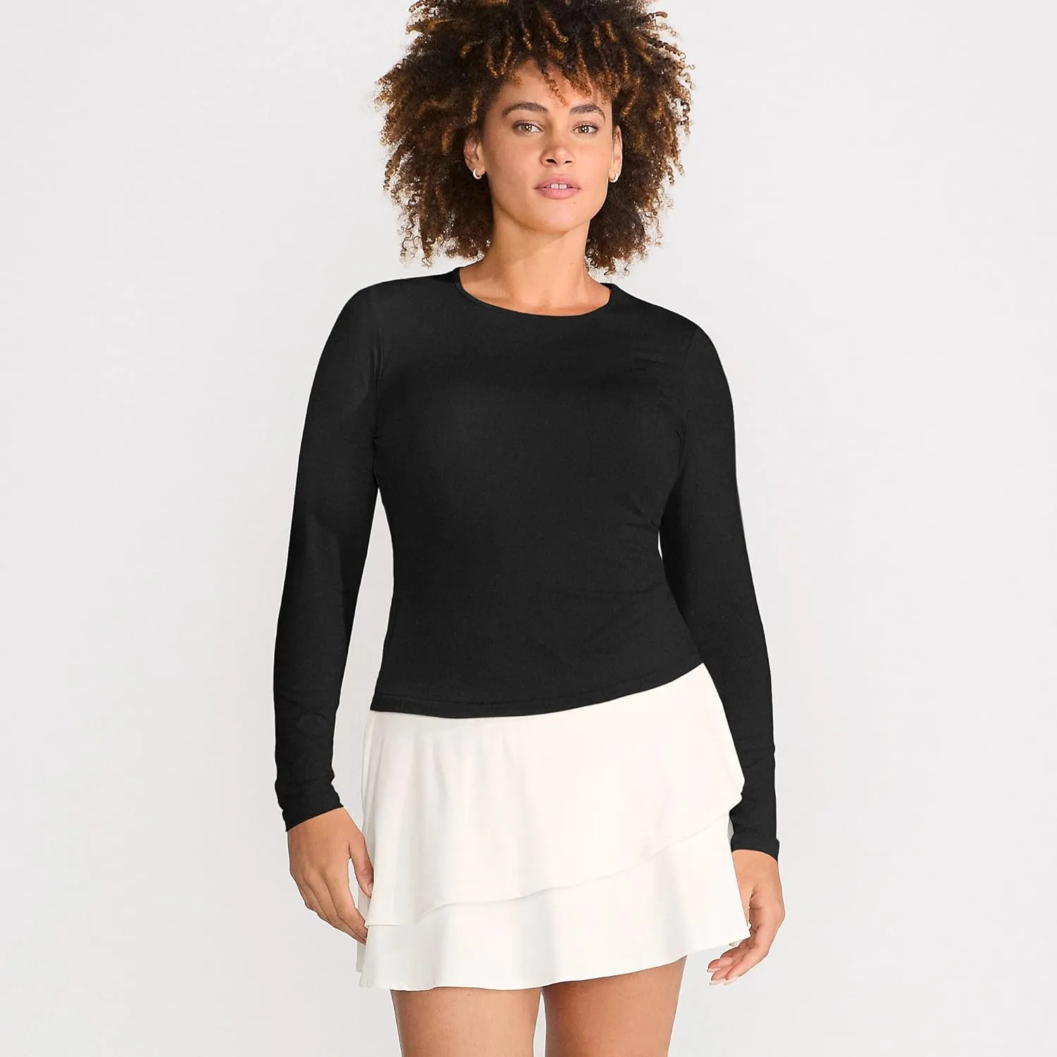 Lands' End Women's Long Sleeve Relaxed UPF 50 Rash Guard