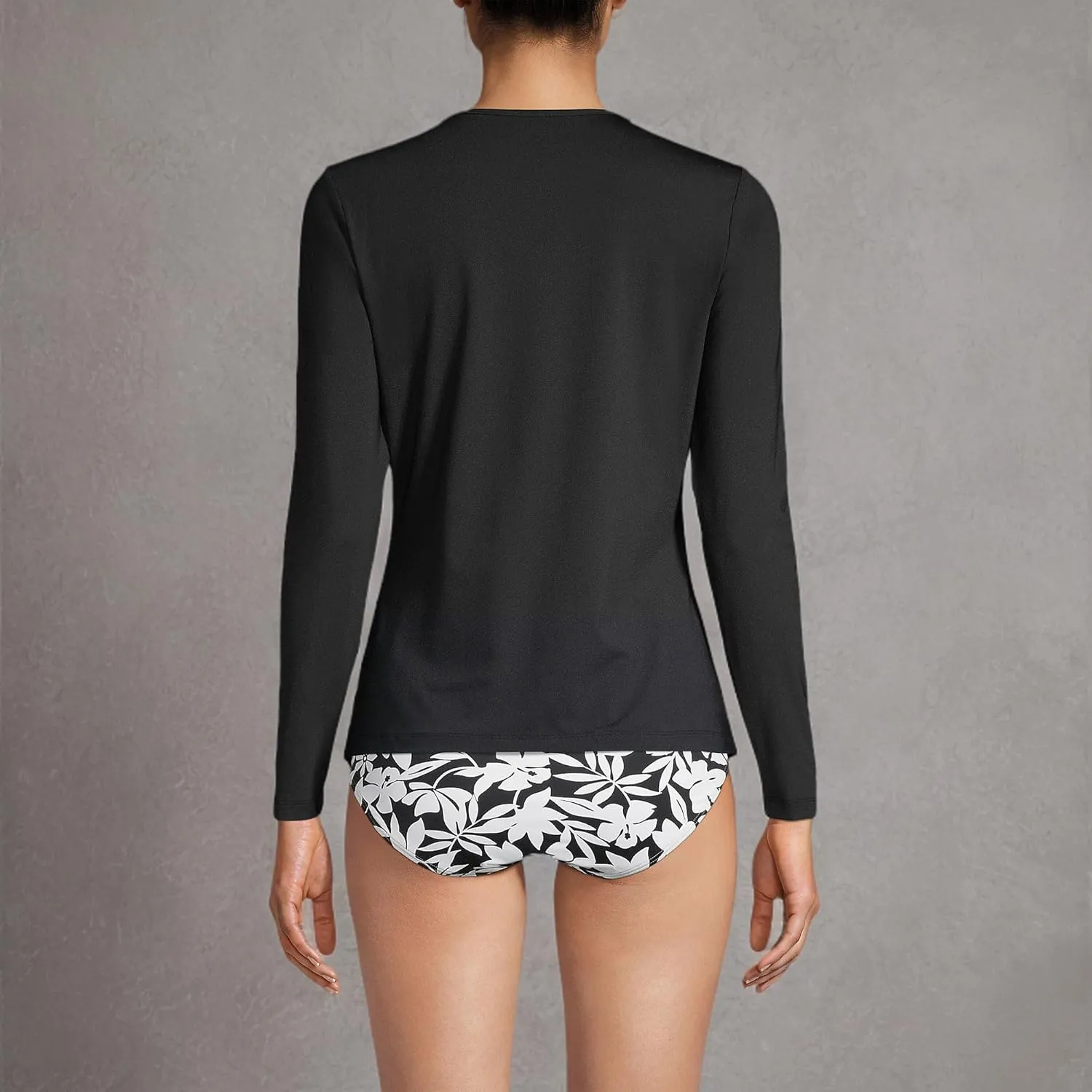 Lands' End Women's Long Sleeve Relaxed UPF 50 Rash Guard