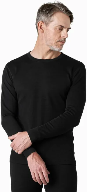 LAPASA Men 100% Merino Wool Shirt Base Layer Lightweight Midweight Thermal Top Long Sleeve Hunting Undershirt Warm Long John