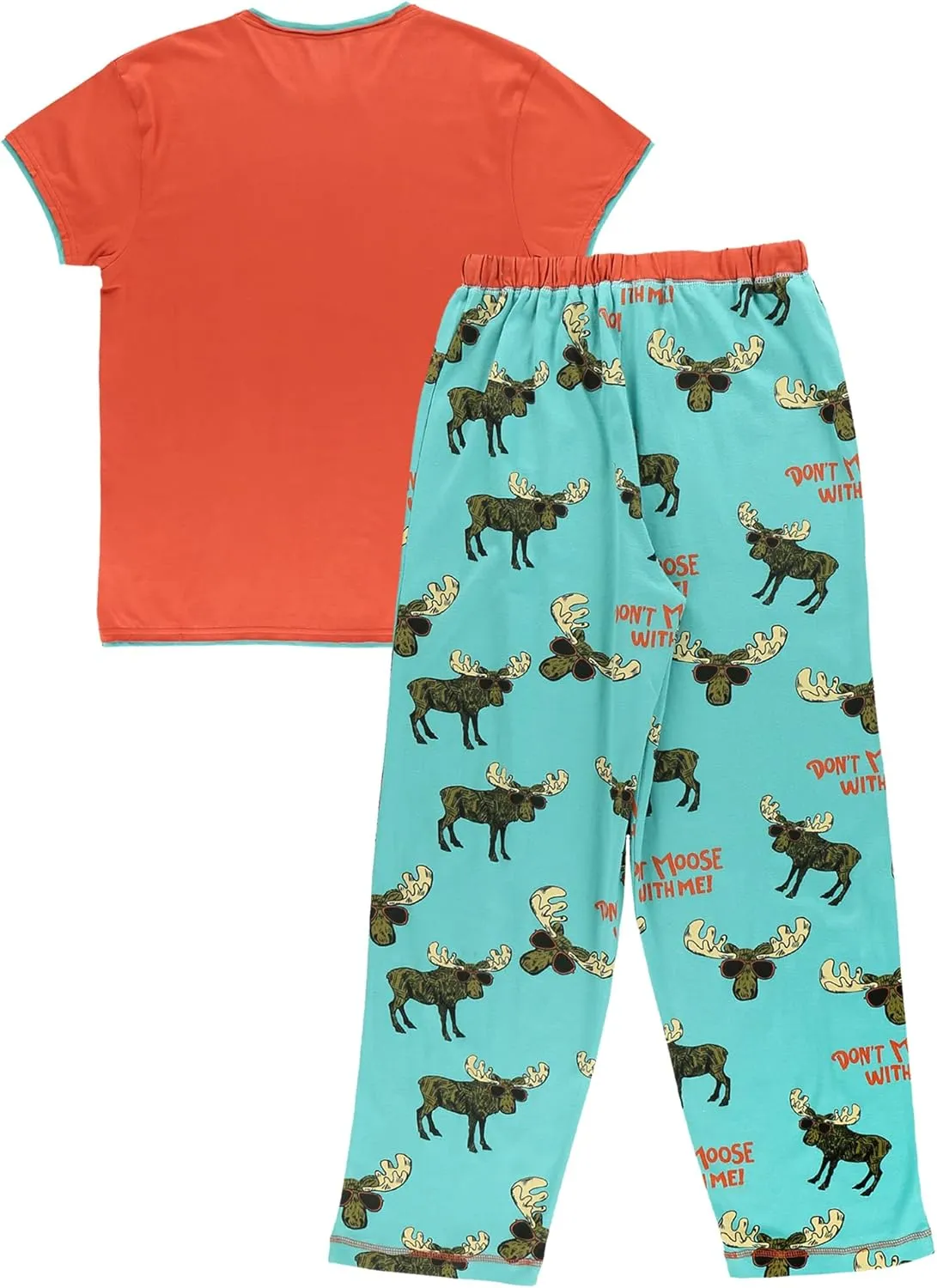 Lazy One Women's Pajama Set, Short Sleeves with Cute Prints, Relaxed Fit
