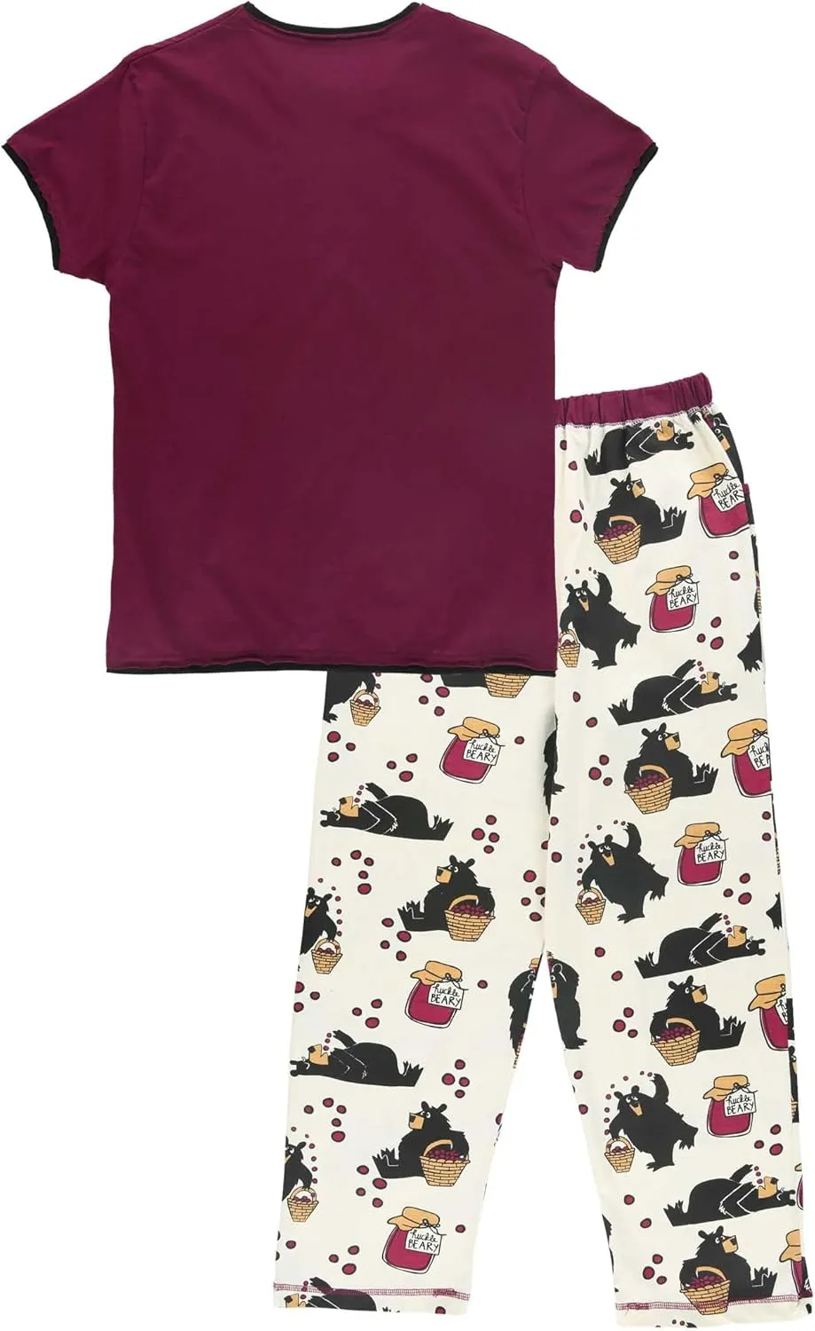Lazy One Women's Pajama Set, Short Sleeves with Cute Prints, Relaxed Fit