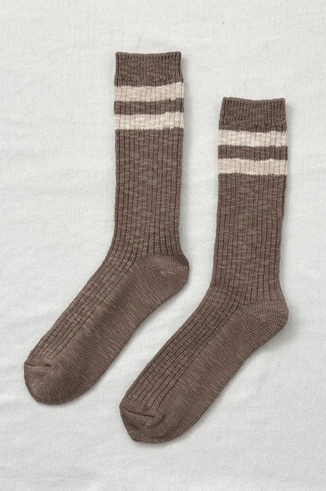Le Bon Shoppe Varsity Flax Cottage Socks
