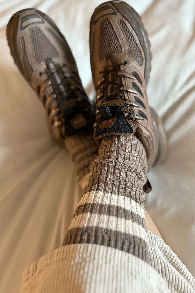 Le Bon Shoppe Varsity Flax Cottage Socks