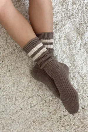 Le Bon Shoppe Varsity Flax Cottage Socks