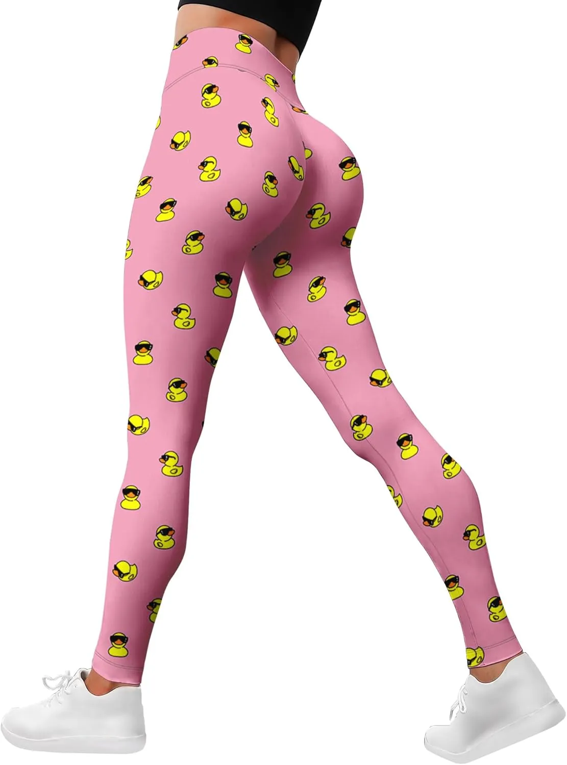 Leggings for Women Funny Printed Gym Womens Yoga Pants Floral Legging Flower Prints, Small