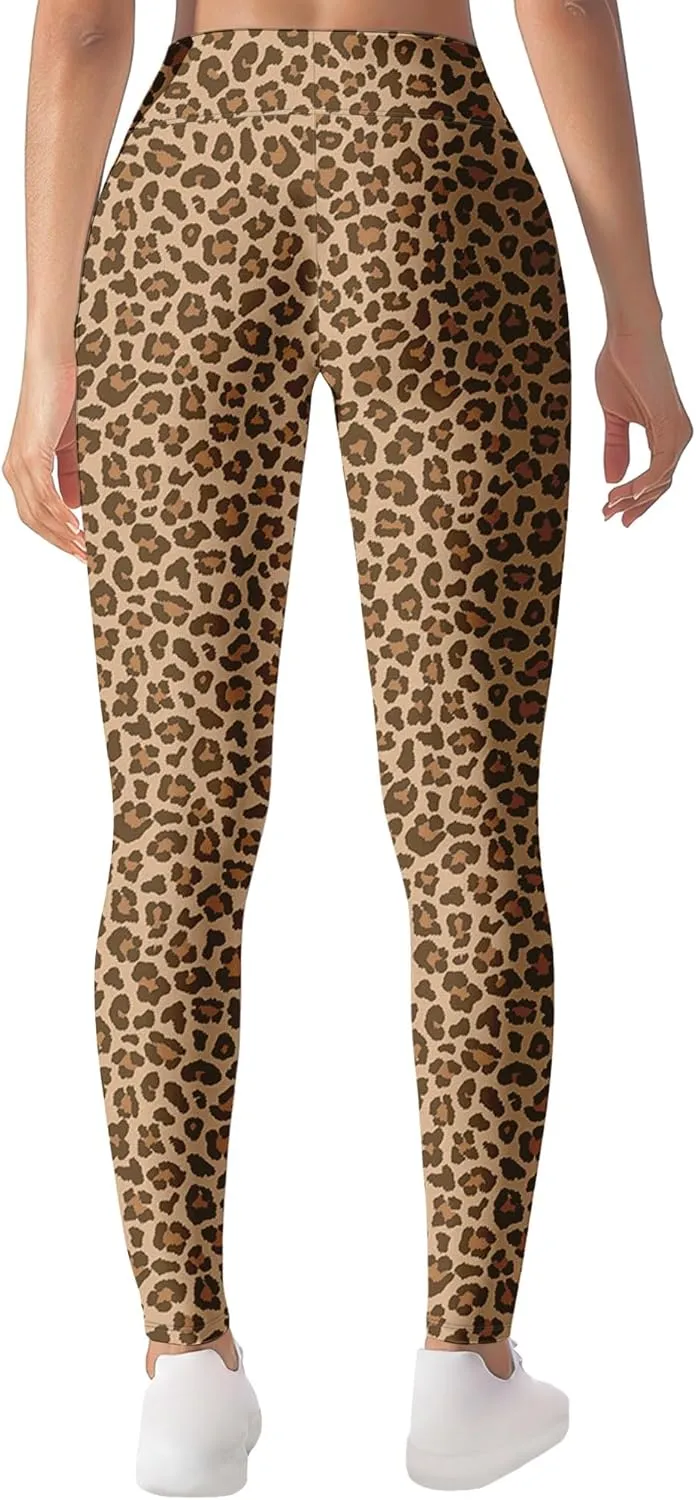 Leggings for Women Funny Printed Gym Womens Yoga Pants Floral Print Legging Flower Athletic Running Pant