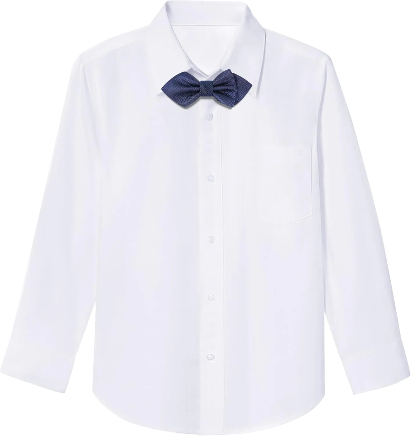 Marvelous World Boys' 5-Piece Formal Vest Suit Set, Vest, Pants, Dress Shirt, Tie and Bowtie