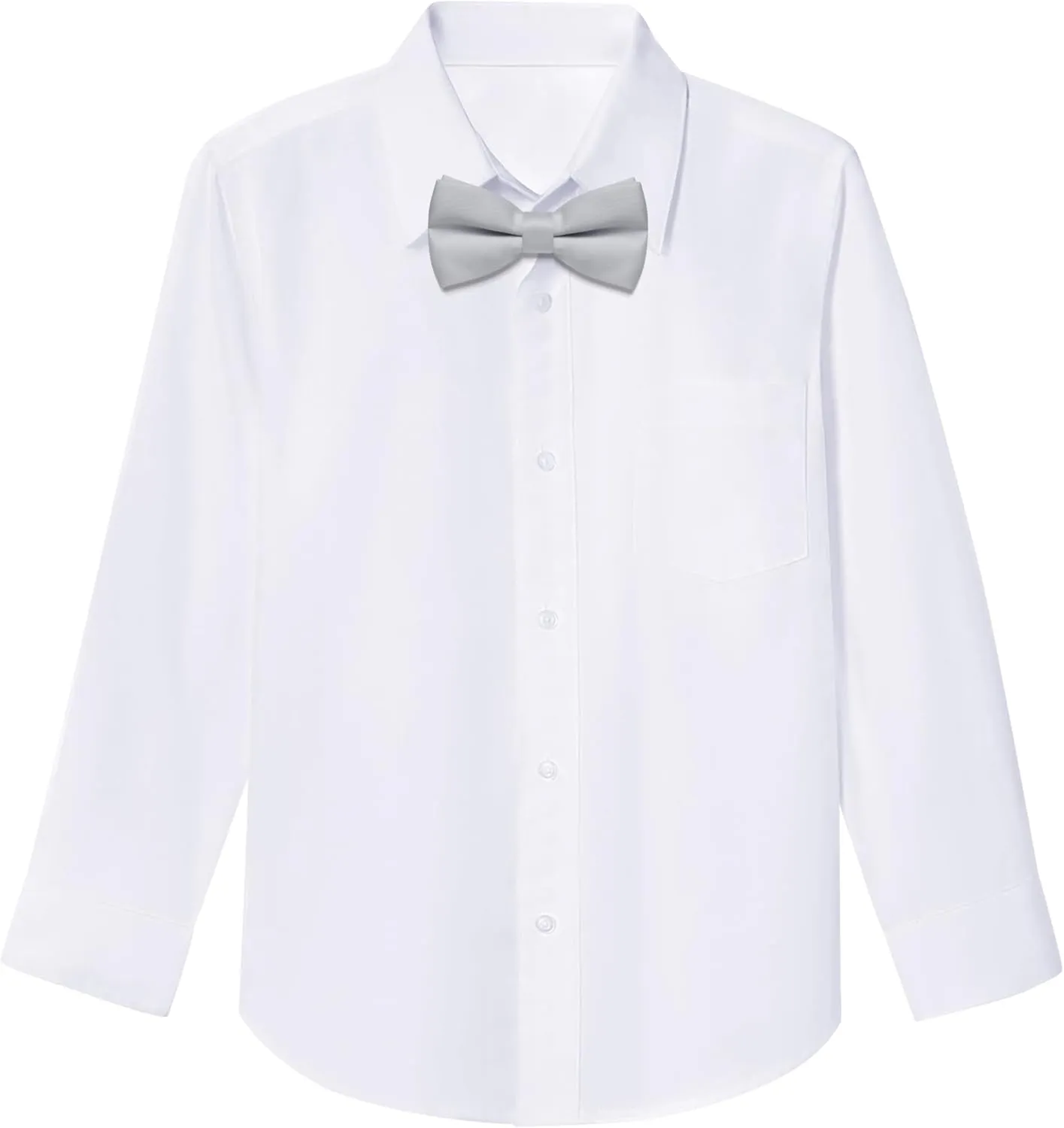 Marvelous World Boys' 5-Piece Formal Vest Suit Set, Vest, Pants, Dress Shirt, Tie and Bowtie