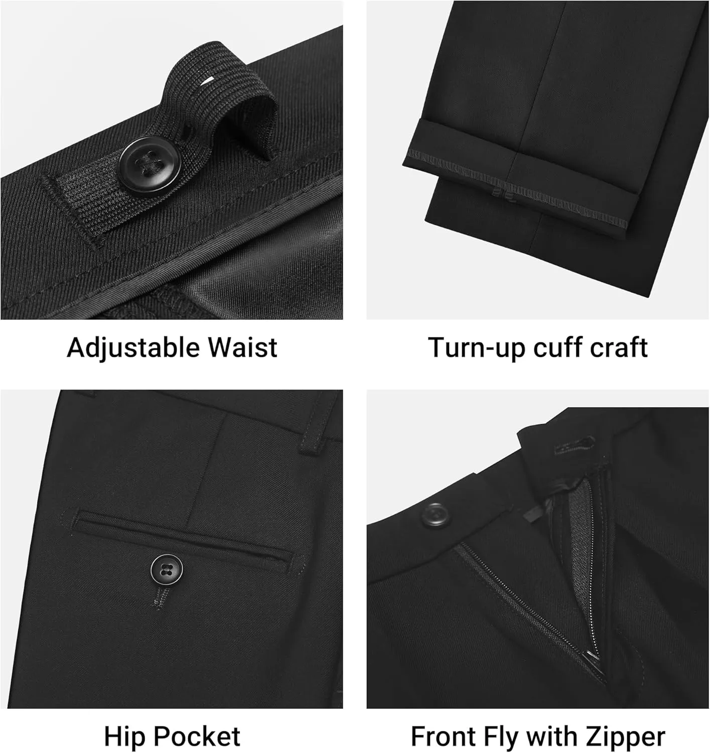 Marvelous World Boys' 5-Piece Formal Vest Suit Set, Vest, Pants, Dress Shirt, Tie and Bowtie