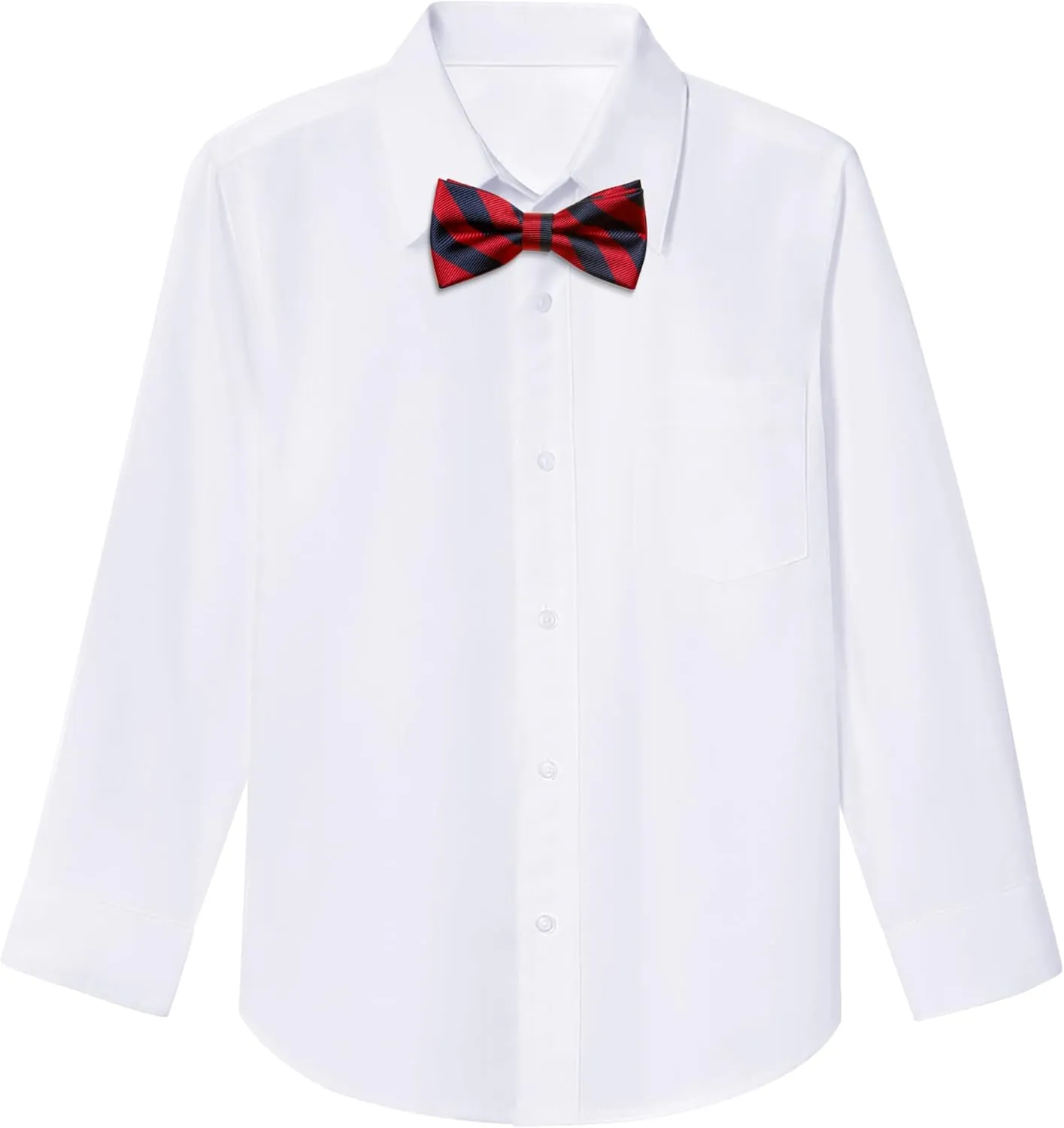 Marvelous World Boys' 5-Piece Formal Vest Suit Set, Vest, Pants, Dress Shirt, Tie and Bowtie