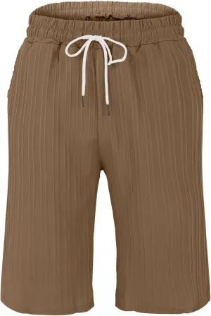 Men Summer Beach Shorts Plus Size Track Combat Wide Leg Straight Loose Casual Capris Trend Outdoor Seaside Volleyball Bermuda