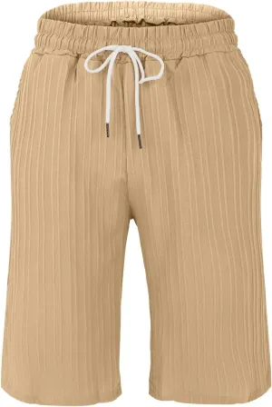 Men Summer Beach Shorts Plus Size Track Combat Wide Leg Straight Loose Casual Capris Trend Outdoor Seaside Volleyball Bermuda