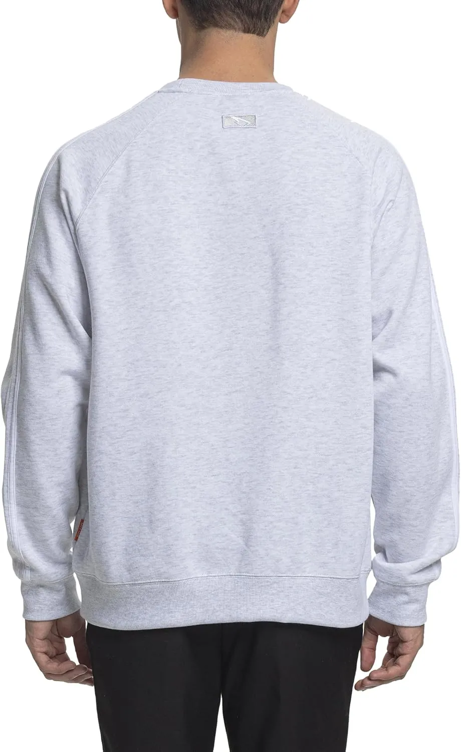 Mens Athletic Fleece Crewneck Sweatshirt Cotton-Blend Long Sleeve Casual Pullover Loose Fit Workout Sweat Shirts