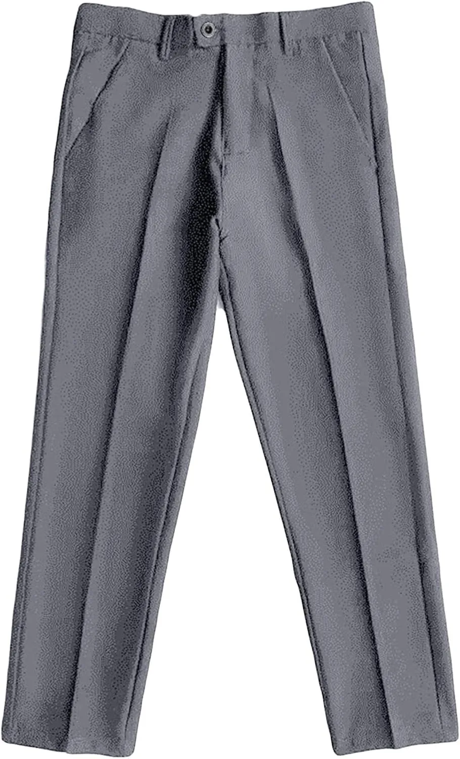 Men's Business Suit Pants Casual Pants Slim Fit Flex Flat Front Pant Stretch Tapered Chino Pants Trousers (31,Grey)