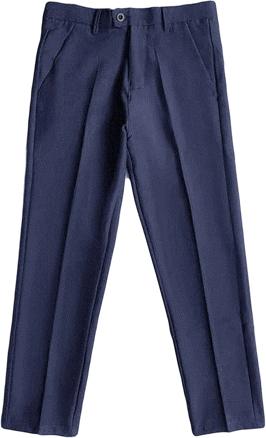 Men's Business Suit Pants Casual Pants Slim Fit Flex Flat Front Pant Stretch Tapered Chino Pants Trousers (33,Blue)
