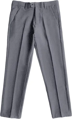 Men's Business Suit Pants Casual Pants Slim Fit Flex Flat Front Pant Stretch Tapered Chino Pants Trousers (38,Grey)