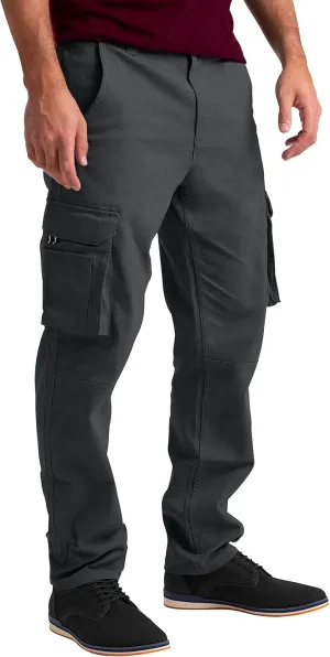 Mens Cargo Pants Stretch Flex Heavy Duty 12 Pockets Outdoor Hiking Security Relaxed Fit Wild Work Utility Pants