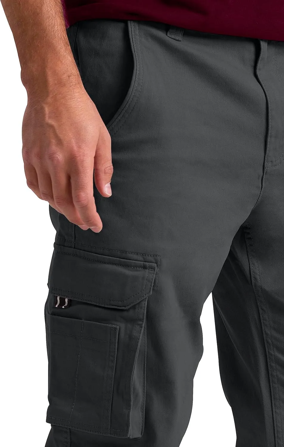 Mens Cargo Pants Stretch Flex Heavy Duty 12 Pockets Outdoor Hiking Security Relaxed Fit Wild Work Utility Pants