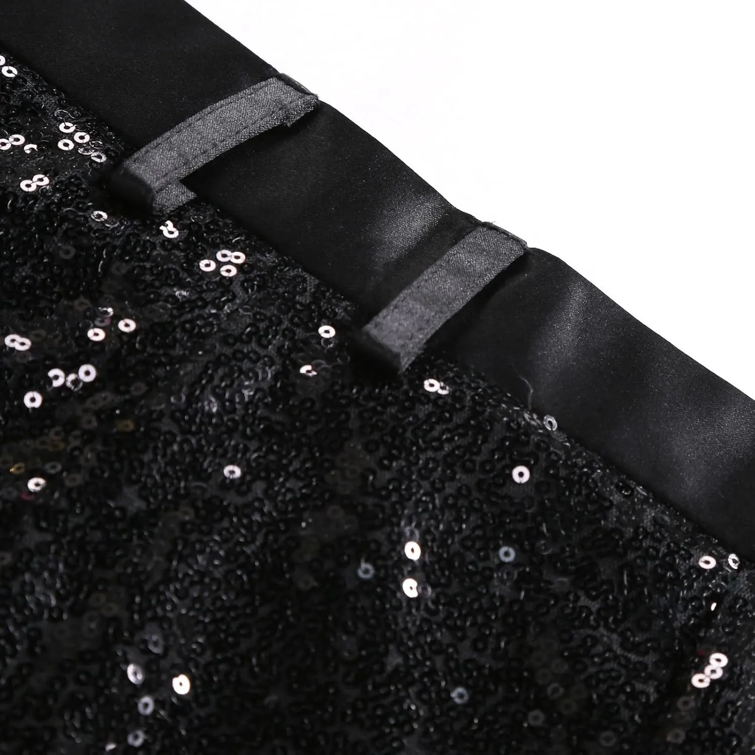 Mens Sequin Pants Slim Fit Fashion Casual Dress Pants Trendy 2024 Suit Pants for Men Party Straight Trousers