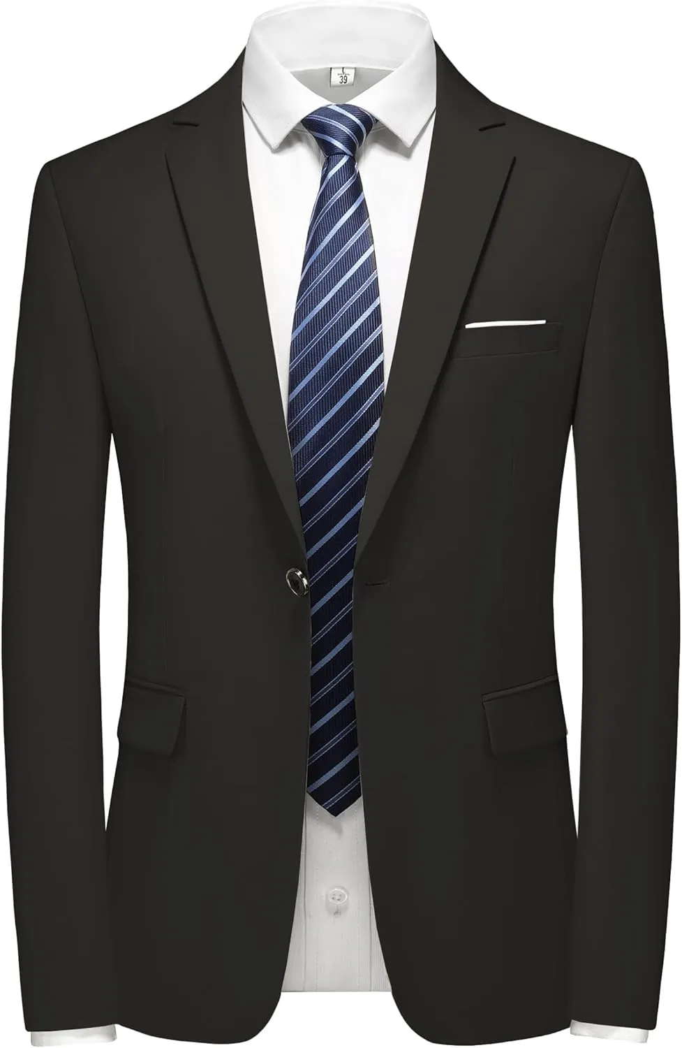 Men's Suit Slim Fit 2-Piece Tuxedo Set - Ideal for Prom and Wedding, Includes Blazer Jacket, Pants, and Tie