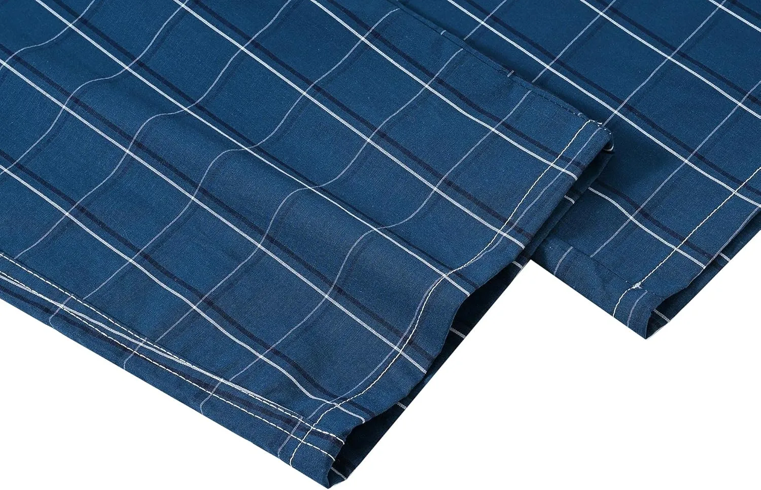 MoFiz Men's Pajama Bottom Pants Sleepwear Lounging Relaxed House PJS Pants with Drawstring Button Fly 3-Pack