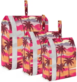 Palm Beach Sunset Packing Cubes Lightweight Luggage Organizer with Handle Travel Organizer Bags for Travel Clothes Suitcase