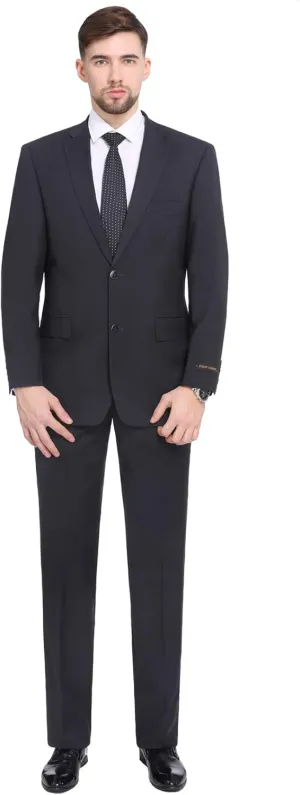 P&L Men's Premium Classic Fit 2 Piece Suit, 2 Button Blazer Jacket & Pants for Big and Tall, Daily Wear, Business & Wedding