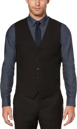 Perry Ellis mens Solid Stretch Suit Vest