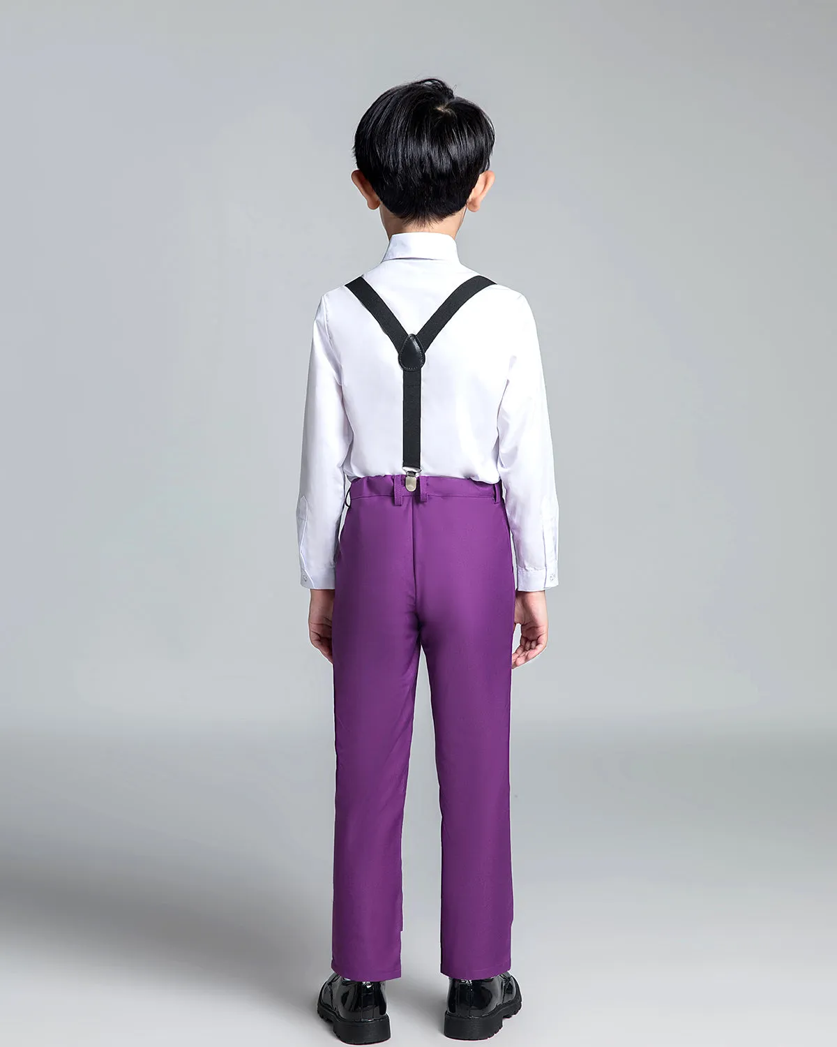 Purple Kid Boys Classic 5 Piece Boys Suits