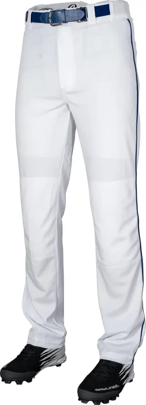Rawlings Semi-Relaxed Full Length Baseball Pant | Solid & Piped Options | Youth Sizes | Multiple Colors