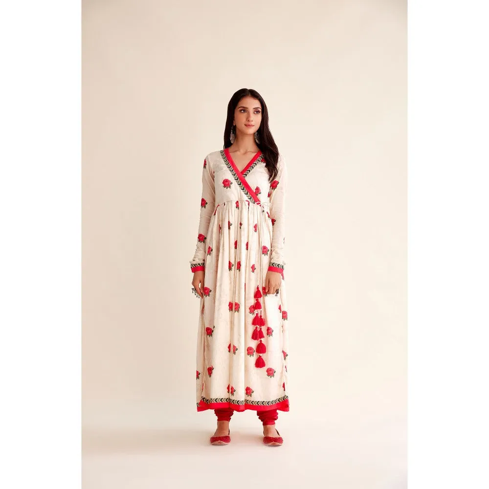Roze Jashn Chanderi Angrakha (Set of 3)