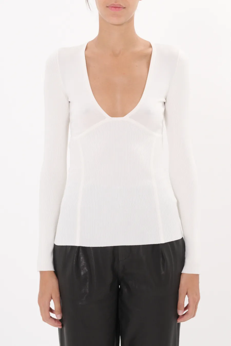 Sanuye Long Sleeve Top Ecru