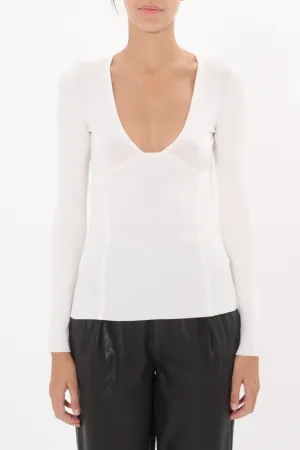 Sanuye Long Sleeve Top Ecru