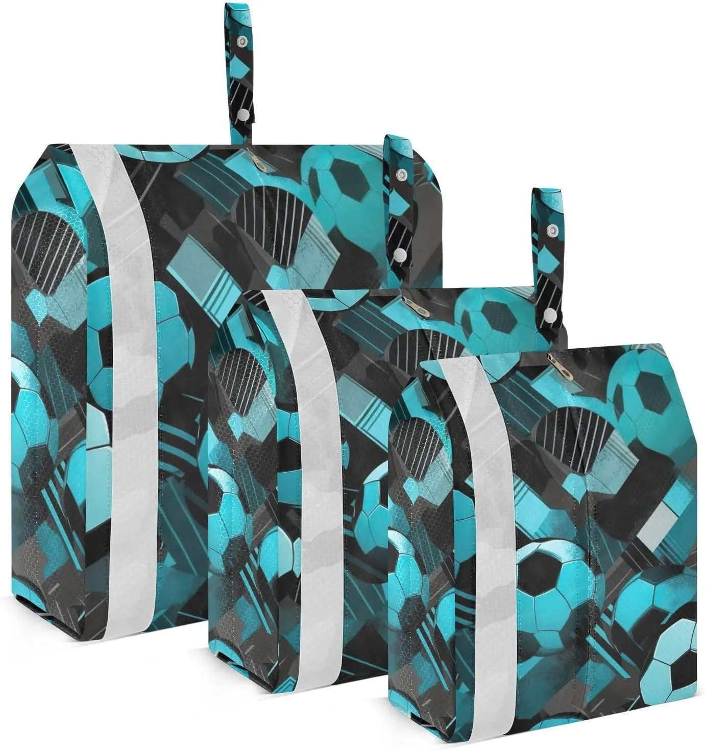 Soccer Football Packing Cubes Lightweight Luggage Organizer with Handle Travel Organizer Bags for Home Storage Travel