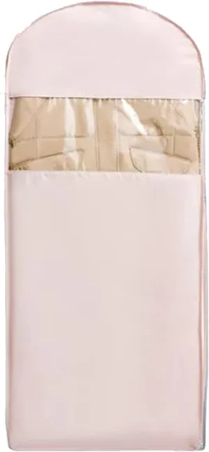 Space Saving Hanging Garment Bag with Self Compression Zipper, Garment Bags for Hanging Clothes, Multiple Sizes Space Saver Closet Organizers (Pink,X-Large)
