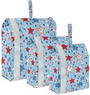 Stars Patriotic Packing Cubes Lightweight Luggage Organizer with Handle Travel Organizer Bags for House Home Clothes