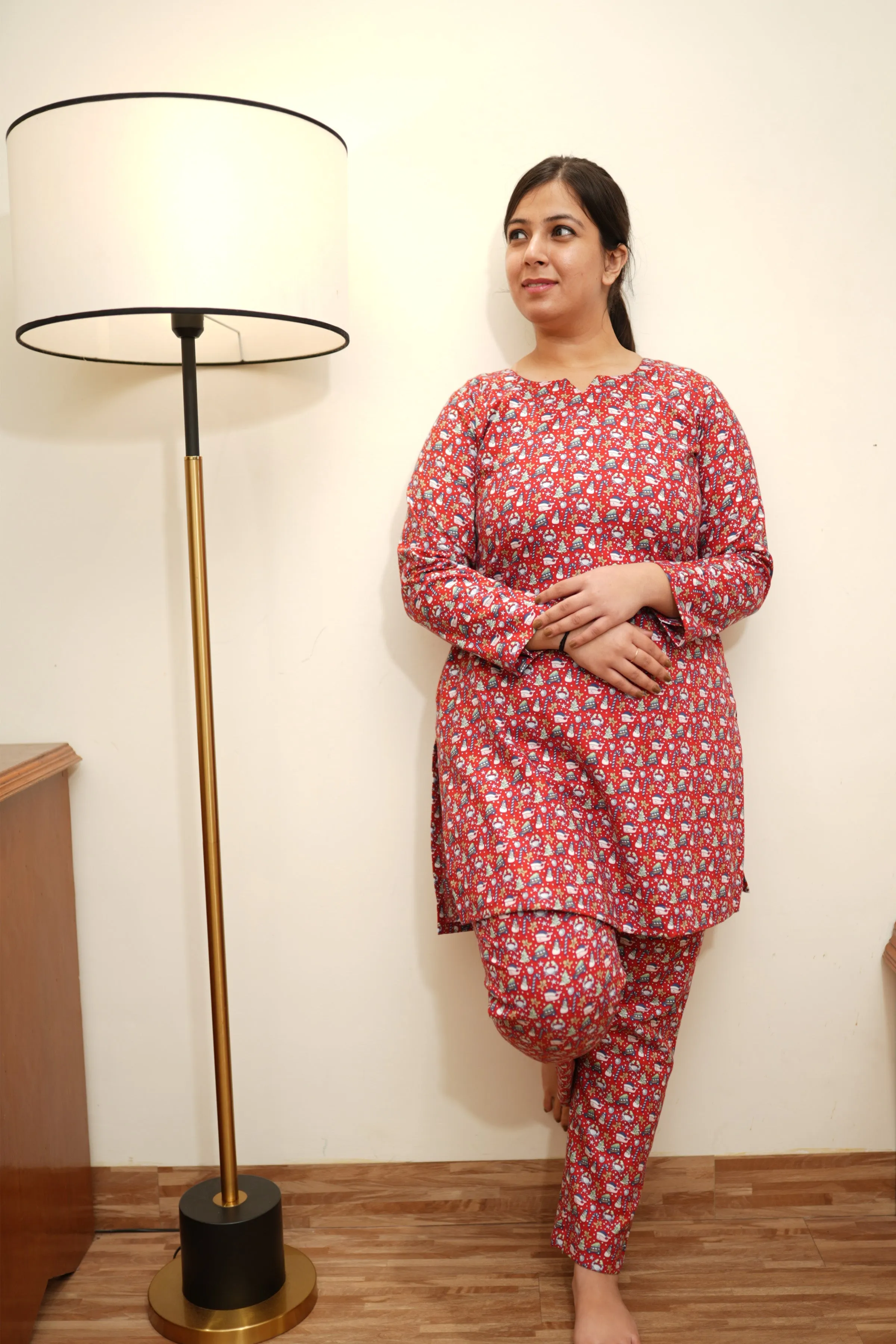 Sugar Plum Woollen Pajama Set